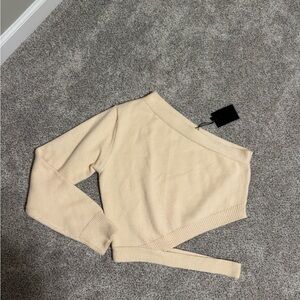 NWT NBD Dakota One Shoulder Sweater
